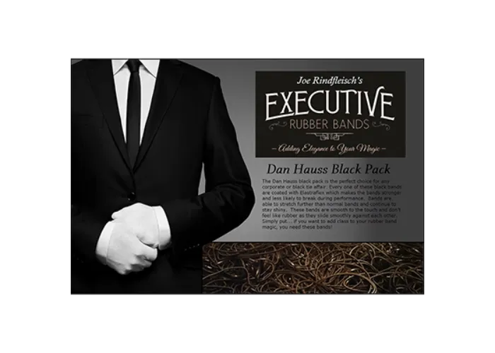Joe Rindfleisch's Executive Rubber Bands (Dan Hauss - Black Pack) by Joe Rindfleisch - Trick