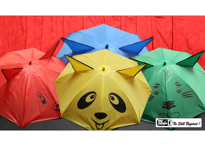 Umbrellas from Handkerchief by Mr. Magic - Trick