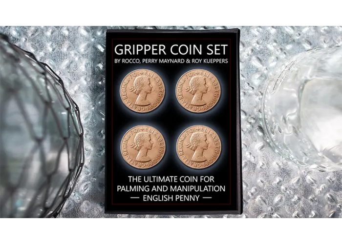 Gripper Coin (Set/English Penny) by Rocco Silano - Trick