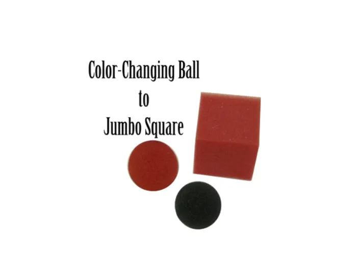 Color Changing Ball to Jumbo Square by Magic By Gosh - Trick