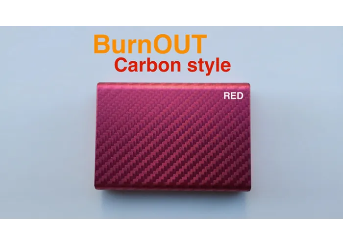 BURNOUT 2.0 CARBON RED by Victor Voitko (Gimmick and Online Instructions)