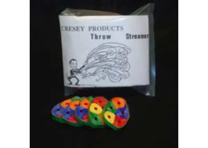 Wurfschlangen farbig (Throw Streamers Cresey rainbow)