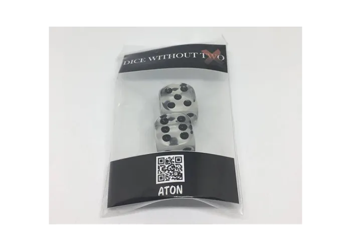 Dice Without Two CLEAR CRYSTAL (2 Dice Set)