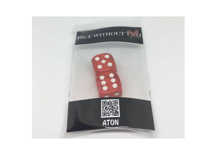 Dice Without Two CLEAR RED (2 Dice Set)