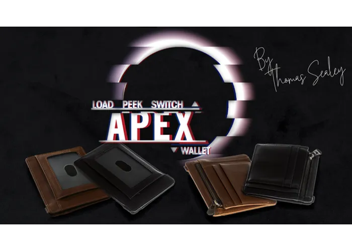 Apex Wallet Black (Gimmick and Online instructions) by Thomas Sealey