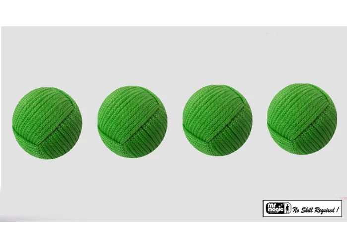 Rope Balls 1 inch / Set of 4 (Green) by Mr. Magic - Trick