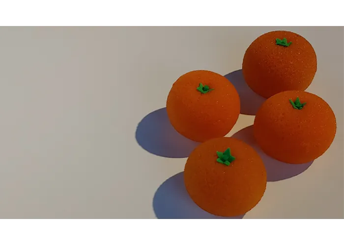 Fruit Sponge Ball (Orange) by Hugo Choi