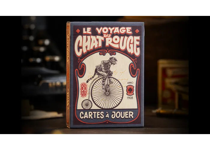 Le Voyage Du Chat Rouge Playing Cards by Stockholm17