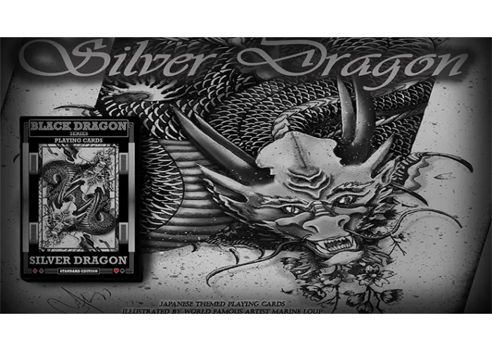Silver Dragon (Standard Edition) Playing Cards by Craig Maidment