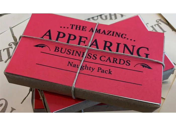 Appearing Business Cards (Naughty Pack) by Sam Gherman