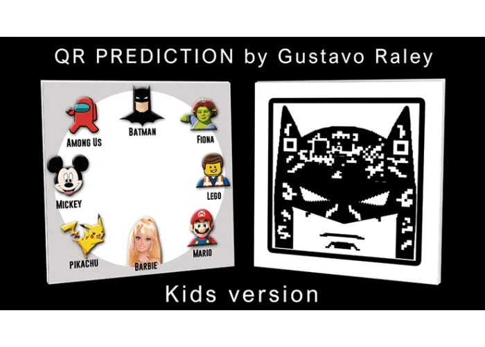 QR PREDICTION BATMAN (Gimmicks and Online Instructions) by Gustavo Raley