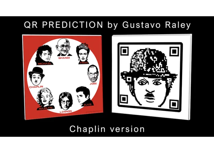 QR PREDICTION CHAPLIN (Gimmicks and Online Instructions) by Gustavo Raley