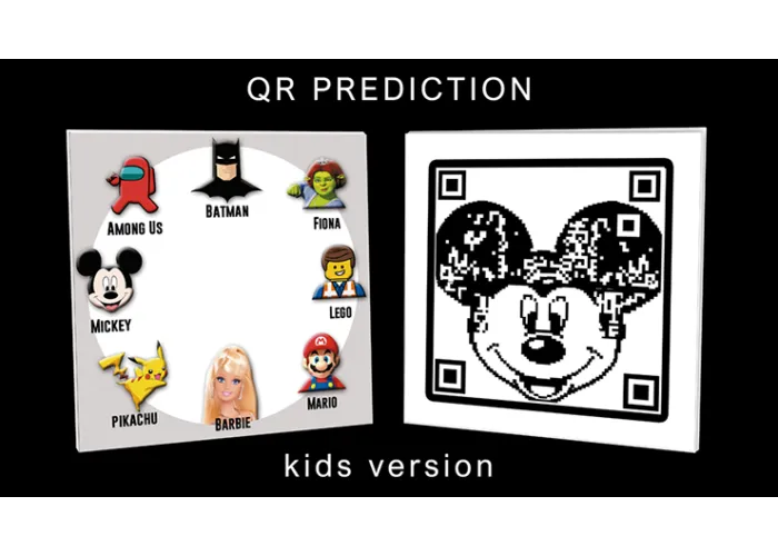 QR PREDICTION MICKEY (Gimmicks and Online Instructions) by Gustavo Raley
