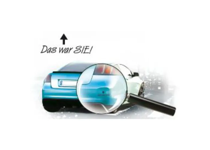 Autoaufkleber "Das war Sie"