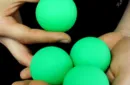 Mirage Billiard Balls by JL (GREEN, 3 Balls and Shell) - Trick – Image 2