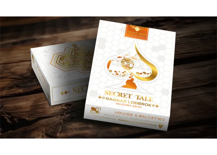 Secret Tale Ragnar White Bee Collector's  Playing Cards
