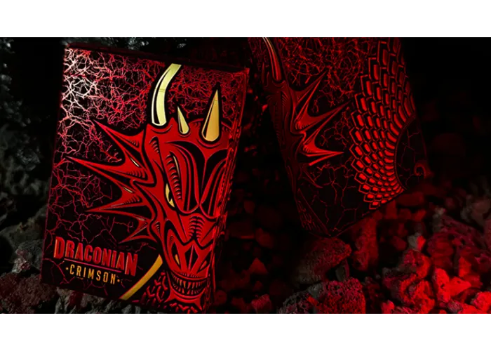 Draconian Crimson Playing Cards by Midnight Cards