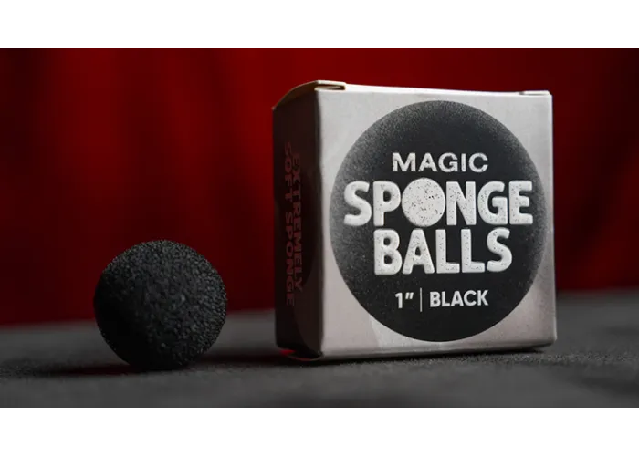 Magic Sponge Balls 4PK BLACK 1" by Murphy's Magic