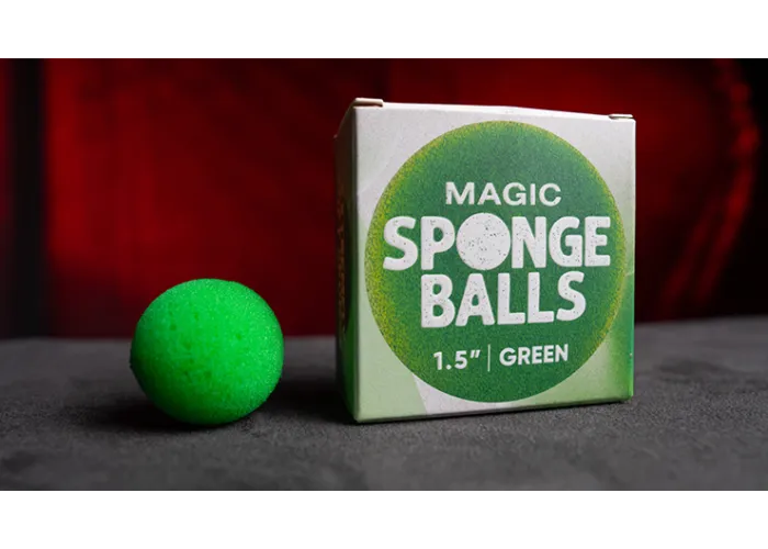 Magic Sponge Balls 4PK GREEN 1.5" by Murphy's Magic
