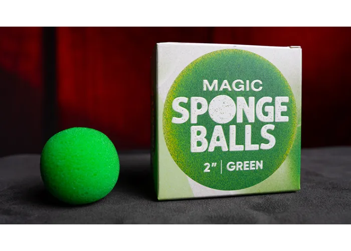 Magic Sponge Balls 4PK GREEN 2" by Murphy's Magic