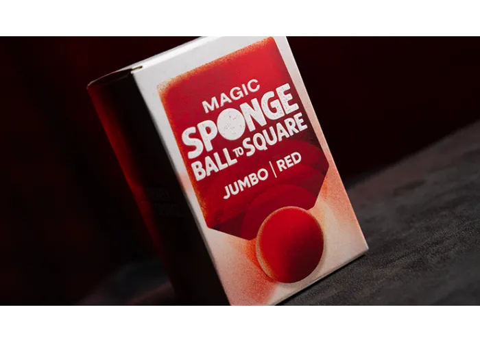 Magic Sponge Ball to Square JUMBO RED by Murphy's Magic