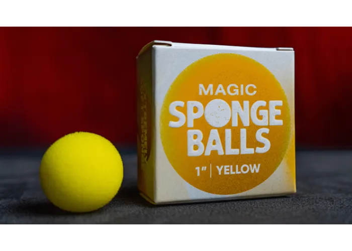 Magic Sponge Balls 4PK YELLOW 1" by Murphy's Magic