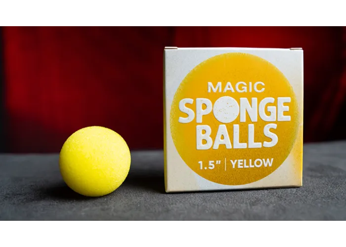 Magic Sponge Balls 4PK YELLOW 1.5" by Murphy's Magic