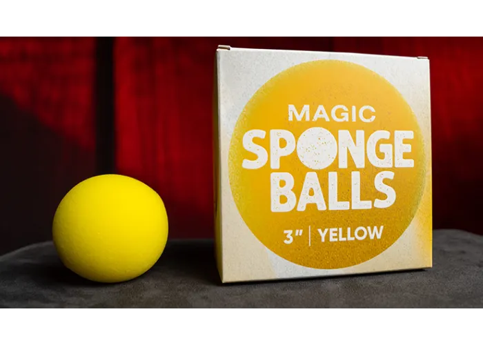 Magic Sponge Balls 4PK YELLOW 3" by Murphy's Magic