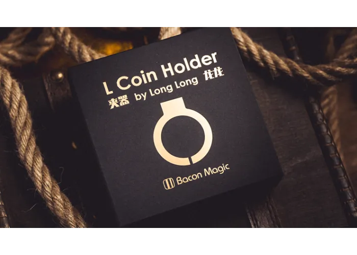 L Holder (Single Jumbo Coin 2.7"-3.2") by Long Long & Bacon Magic