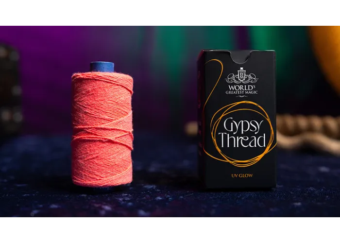 WGM UV GLOW GYPSY THREAD ORANGE REFILL SPOOL by Murphy's Magic  - Trick