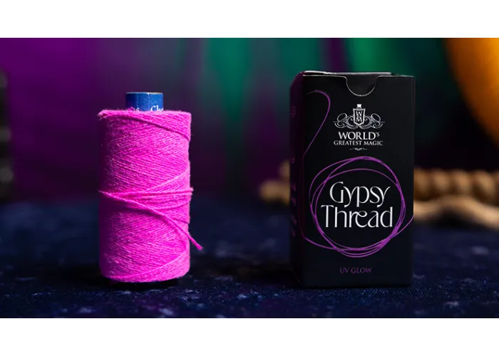 WGM UV GLOW GYPSY THREAD PINK REFILL SPOOL by Murphy's Magic  - Trick