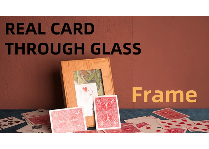Real Card Through Glass (Frame) by Yang Lei
