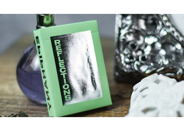 Reflections Epiphany (Green) Playing Cards by Emily Sleights