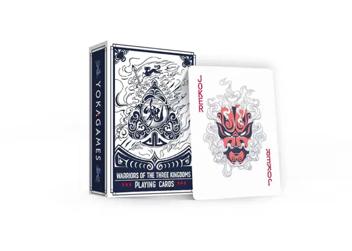 Warriors Of Three Kingdoms (Blue) Playing Cards by YOKAGAME
