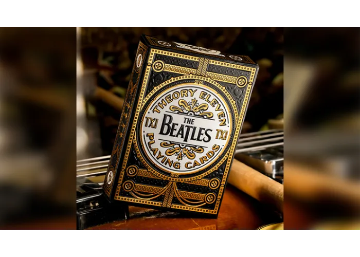 The Beatles Special Edition (Black) Playing Cards by theory11
