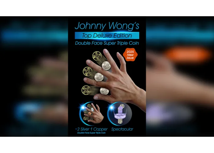 Double Face Top Deluxe Edition Super Triple Coin by Johnny Wong