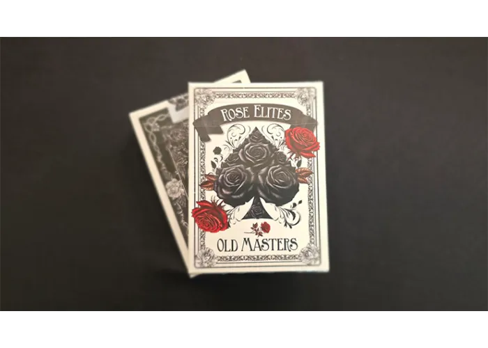 Rose Elites - Old Masters (Black) Playing Cards