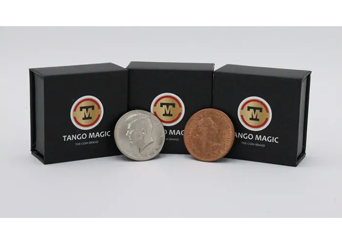 Super Scotch and Soda (US Half Dollar and English Penny) by Tango Magic