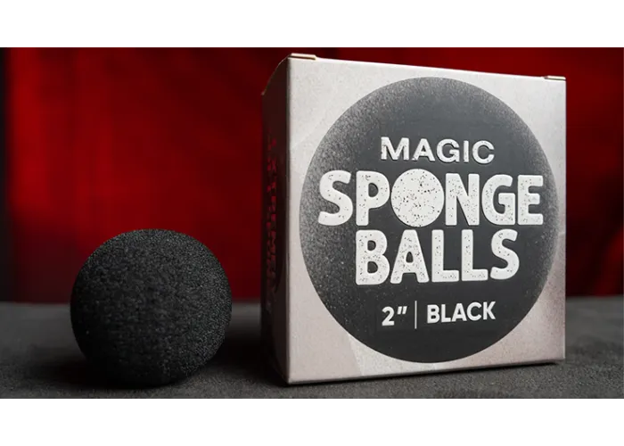 Magic Sponge Balls 50PK BLACK 2" by Murphy's Magic
