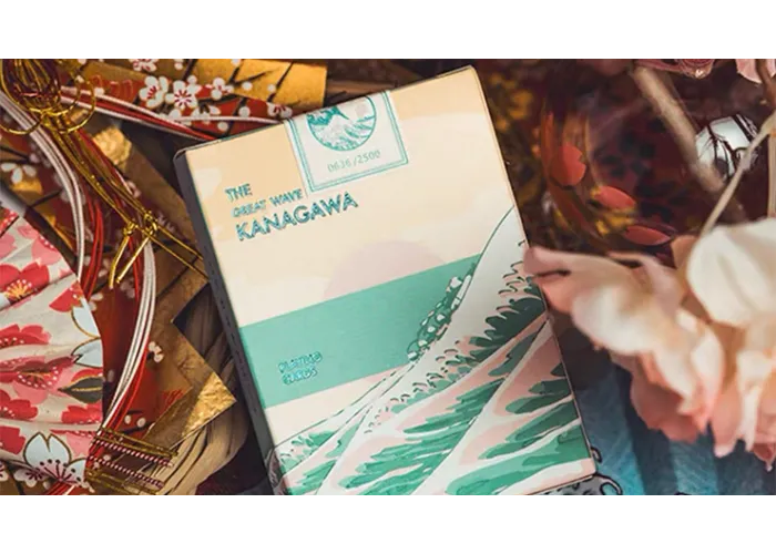 The Great Wave off Kanagawa V3 (Fresh Spring / Peppermint Green) Playing Cards