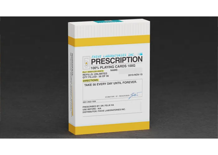 PRESCRIPTION Playing Cards