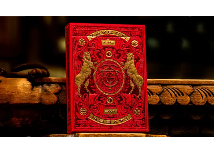 Tavern on the Green: Red Edition Playing Cards by theory11