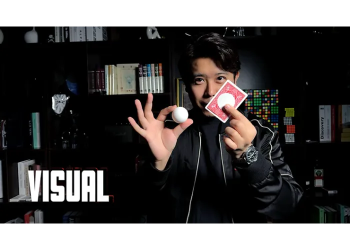 Ball on Card (Red) by Bond Lee & MS Magic
