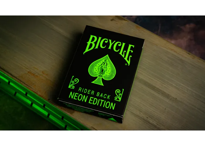 Bicycle Neon Rider Back Green-Glo Deck Playing Cards