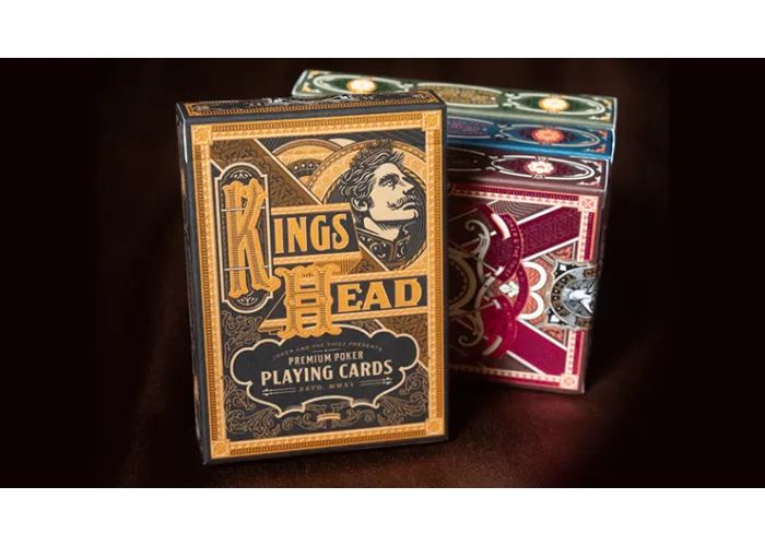 King's Head (Black and Gold Foil) Playing Cards  by Joker and the Thief