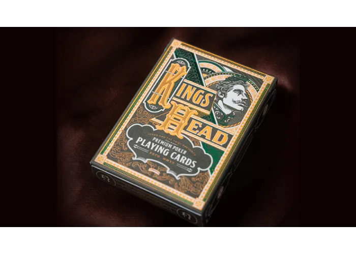 Kings Head (Green & Yellow) Playing Cards  by Joker and the Thief
