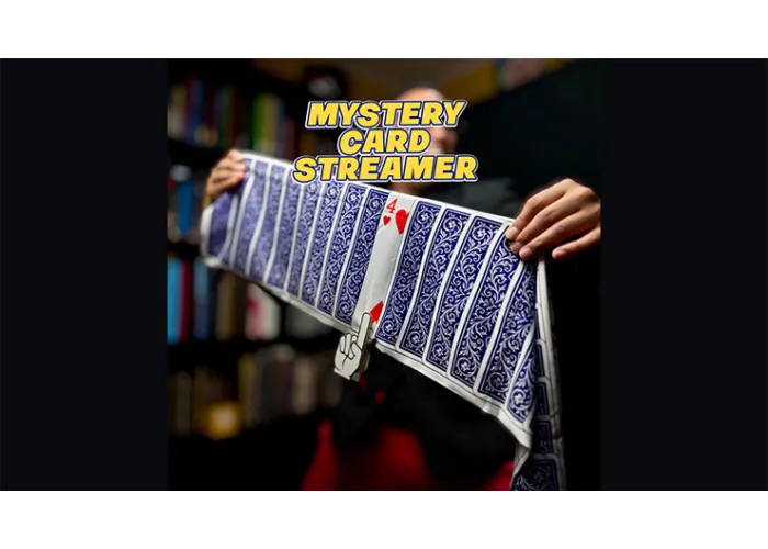 Mystery Card Streamer (Blue 4 of Hearts) by PlayTime Magic DEFMA