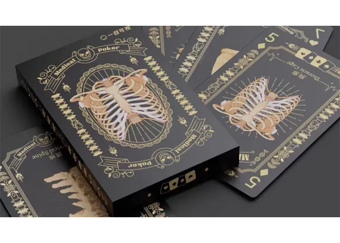 Medical Poker (Black) Playing Cards