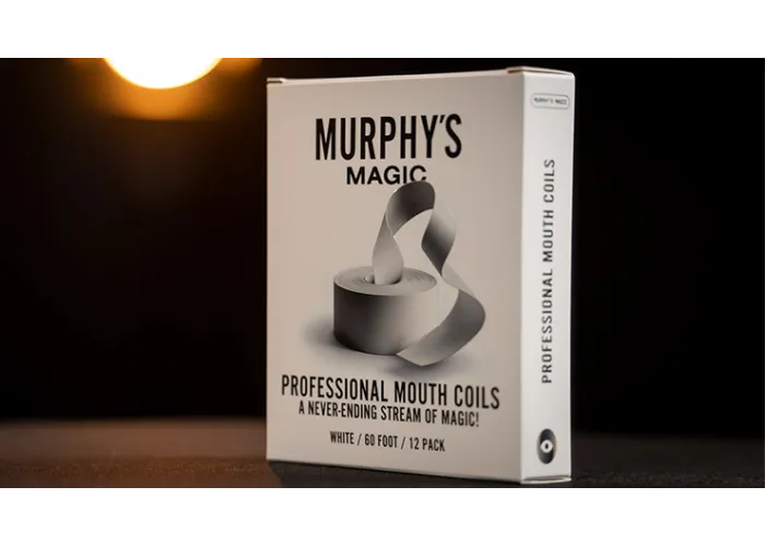Professional Mouth Coils 60ft white (12pk) by Murphy's Magic