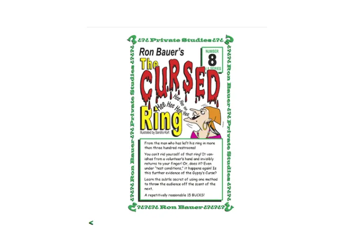 Ron Bauer Series: #8 - The Cursed Ring - Book